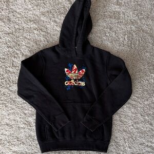 Boys Adidas Hooded Sweatshirt